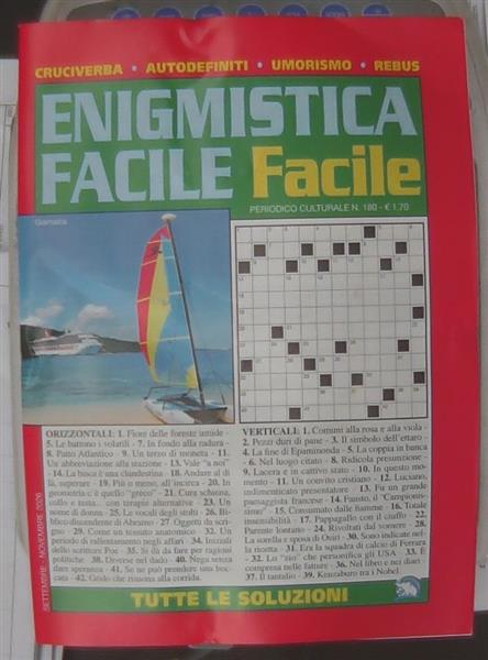 ENIGMISTICA FACILE FACILE