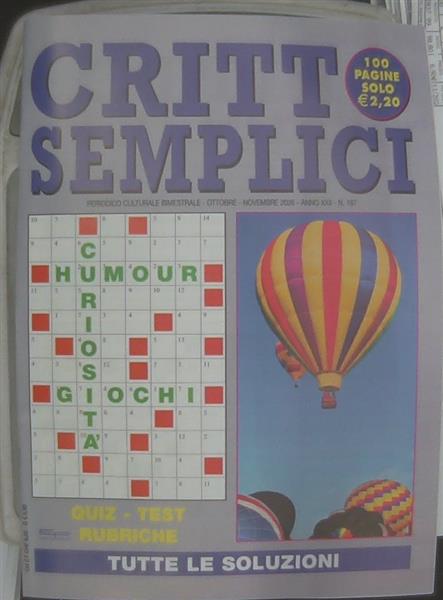 CRITTO SEMPLICI