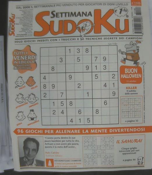 SETTIMANA SUDOKU