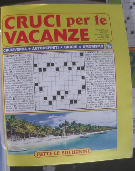 CRUCI PER LE VACANZE