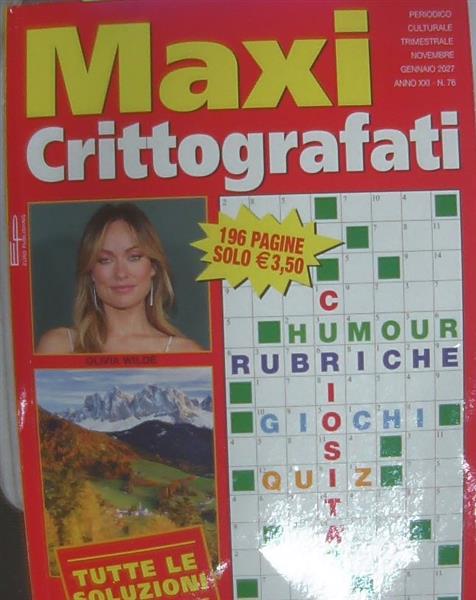MAXI CRITTOGRAFATI