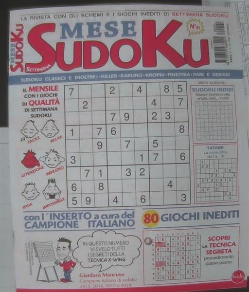 SETTIMANA SUDOKU MES